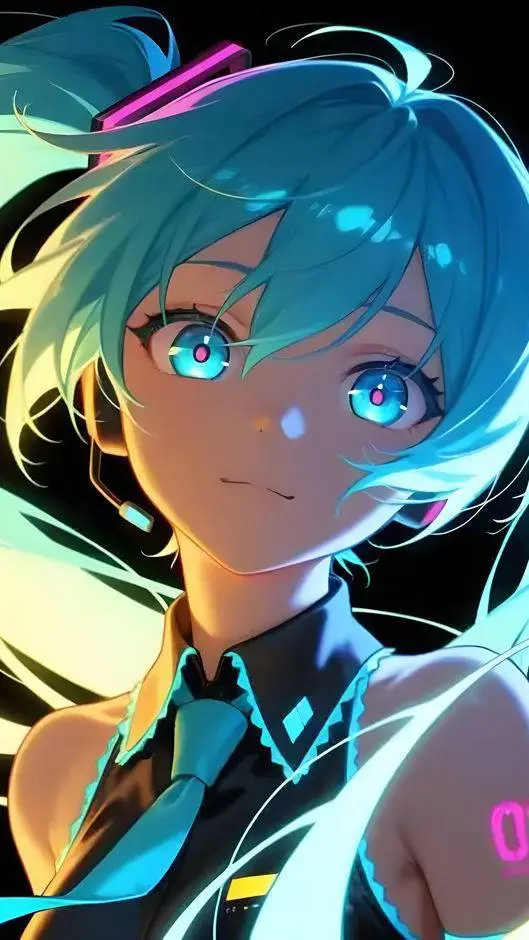 ai character: Miku background