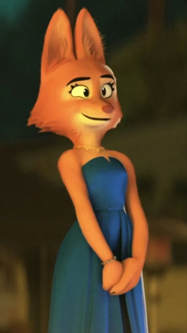 ai character: Diane Foxington  background