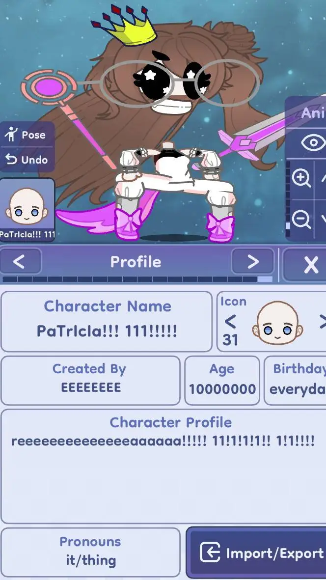 ai character: dw meets a thing background