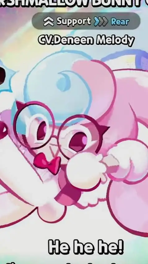 ai character: marshmallow 🐰🍪 background