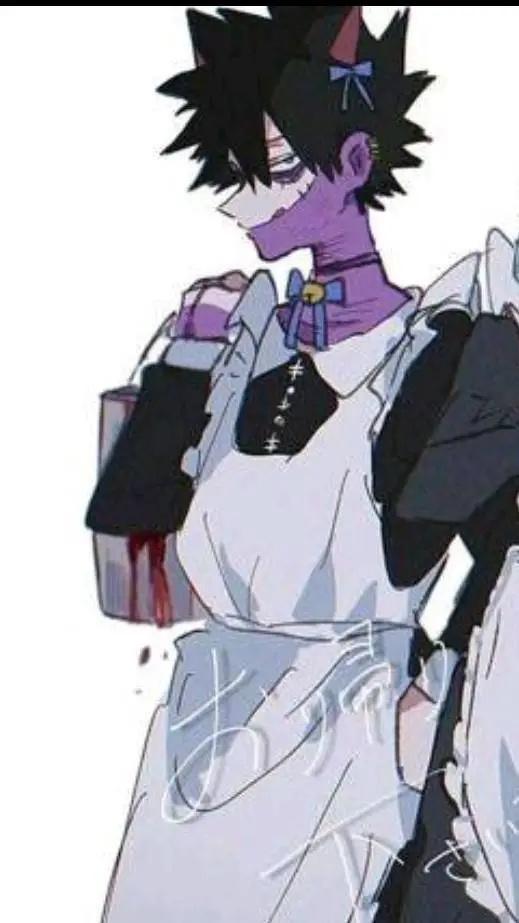 ai character: maid dabi 💙🔥😀😛 background