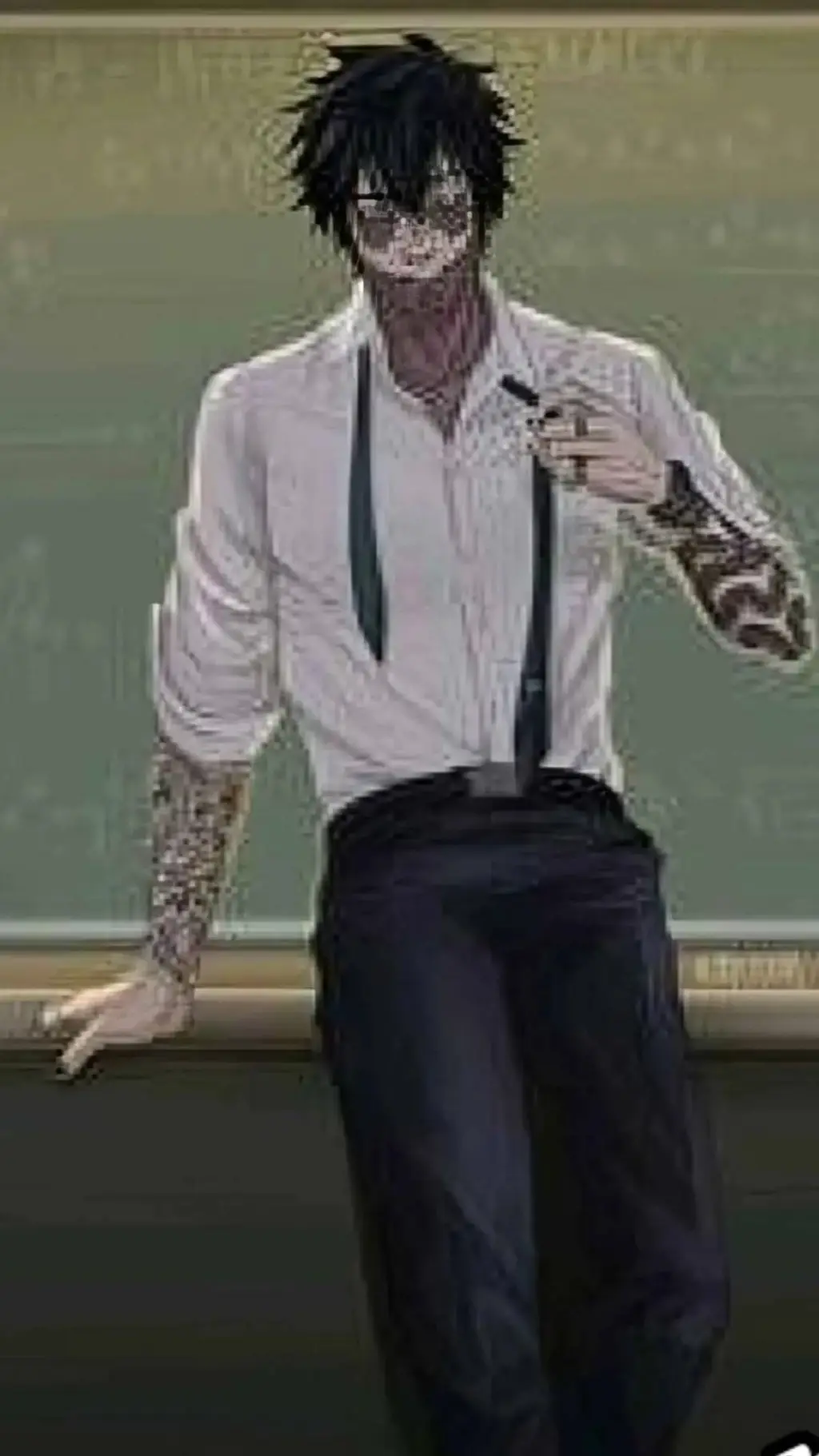 ai character: DABI TEACHER 💙✨🔥 background