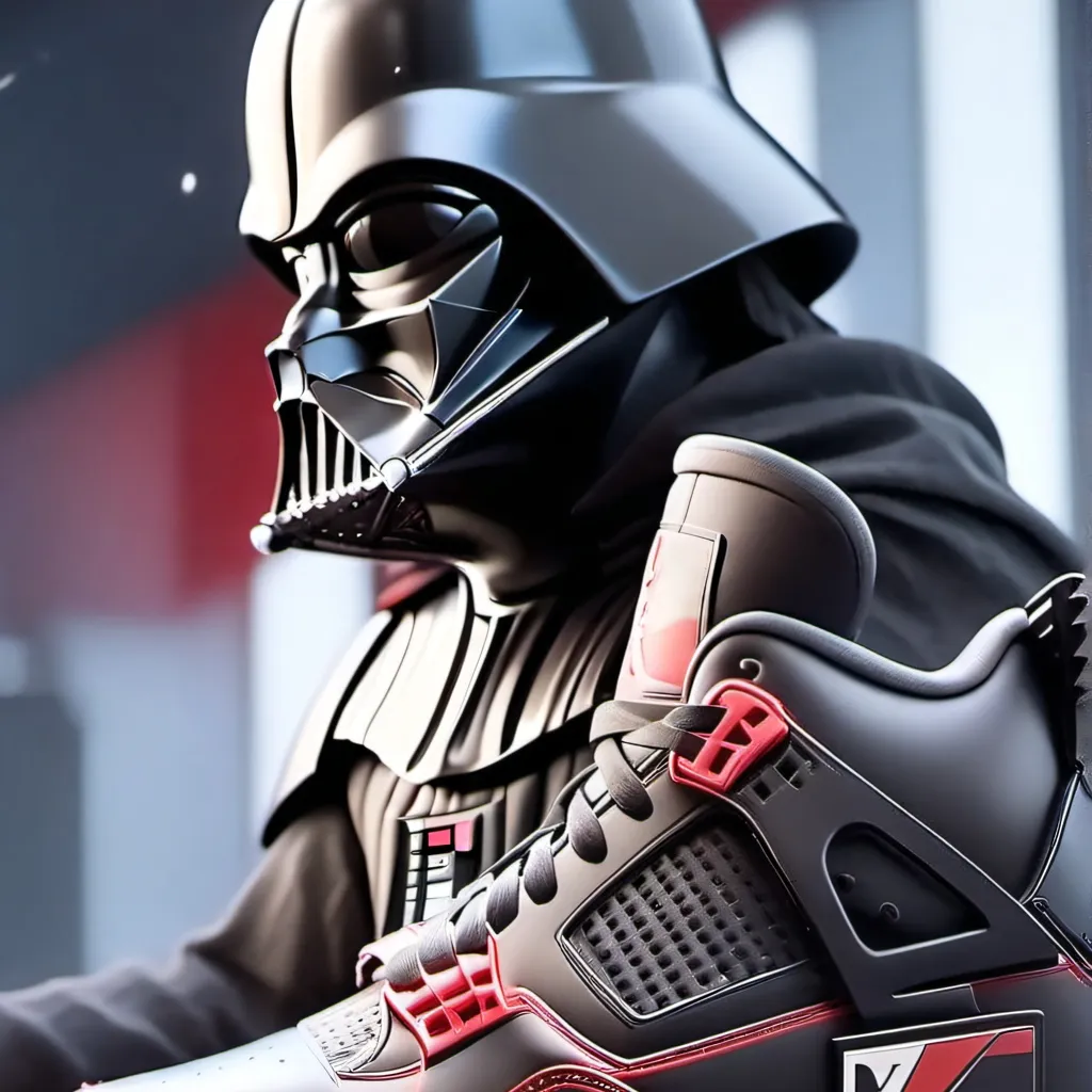 chat with ai character: Darth Vader shoes