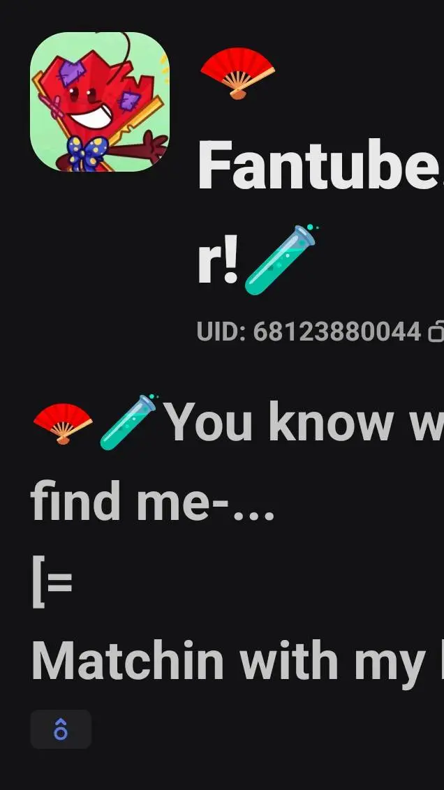 ai character: 🪭Fantube.Shipper!🧪 background