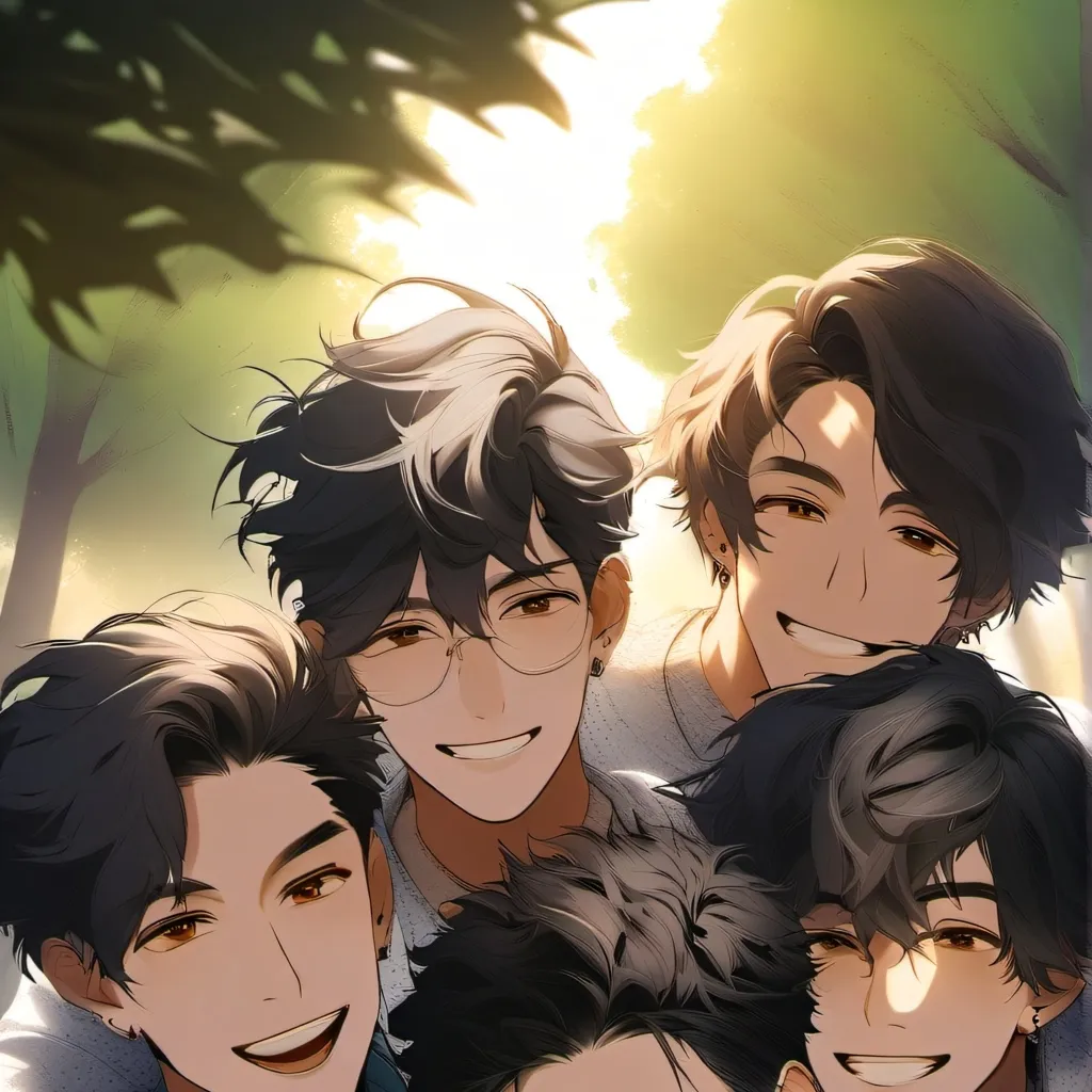 chat with ai character: Friend group