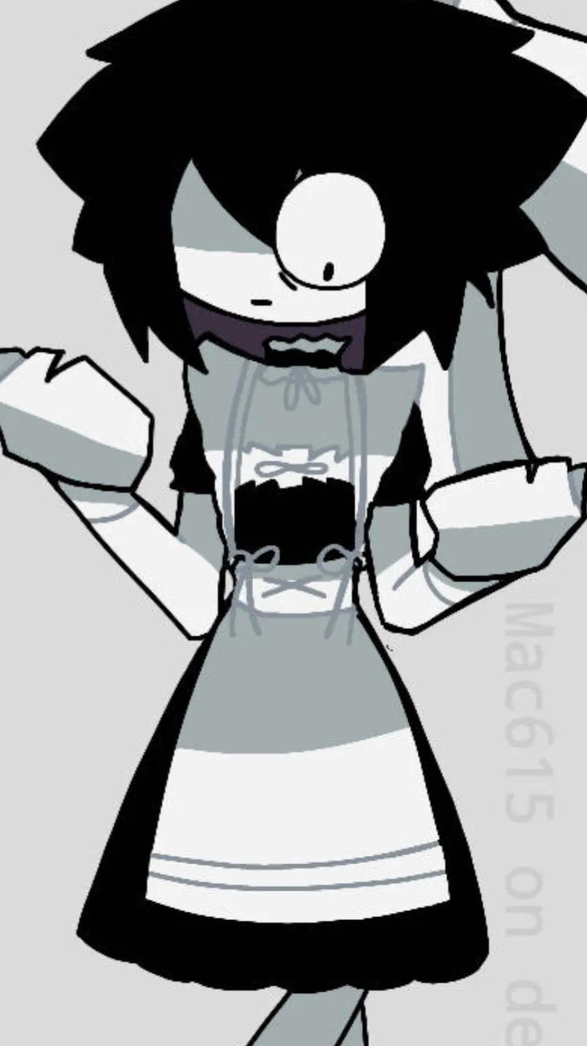 ai character: Abbie (maid dress) background
