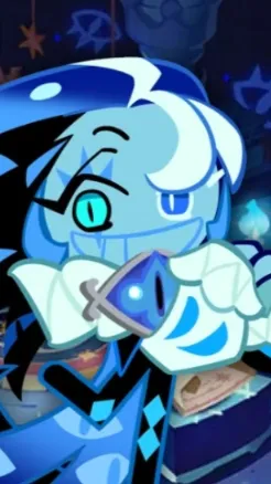 ai character: Shadow milk cookie background
