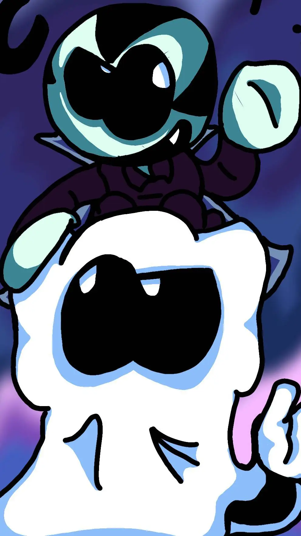ai character: Drac n' Boo! (FNF) background