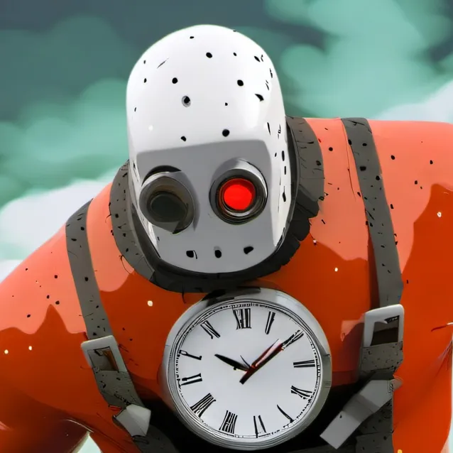 chat with ai character: clockman