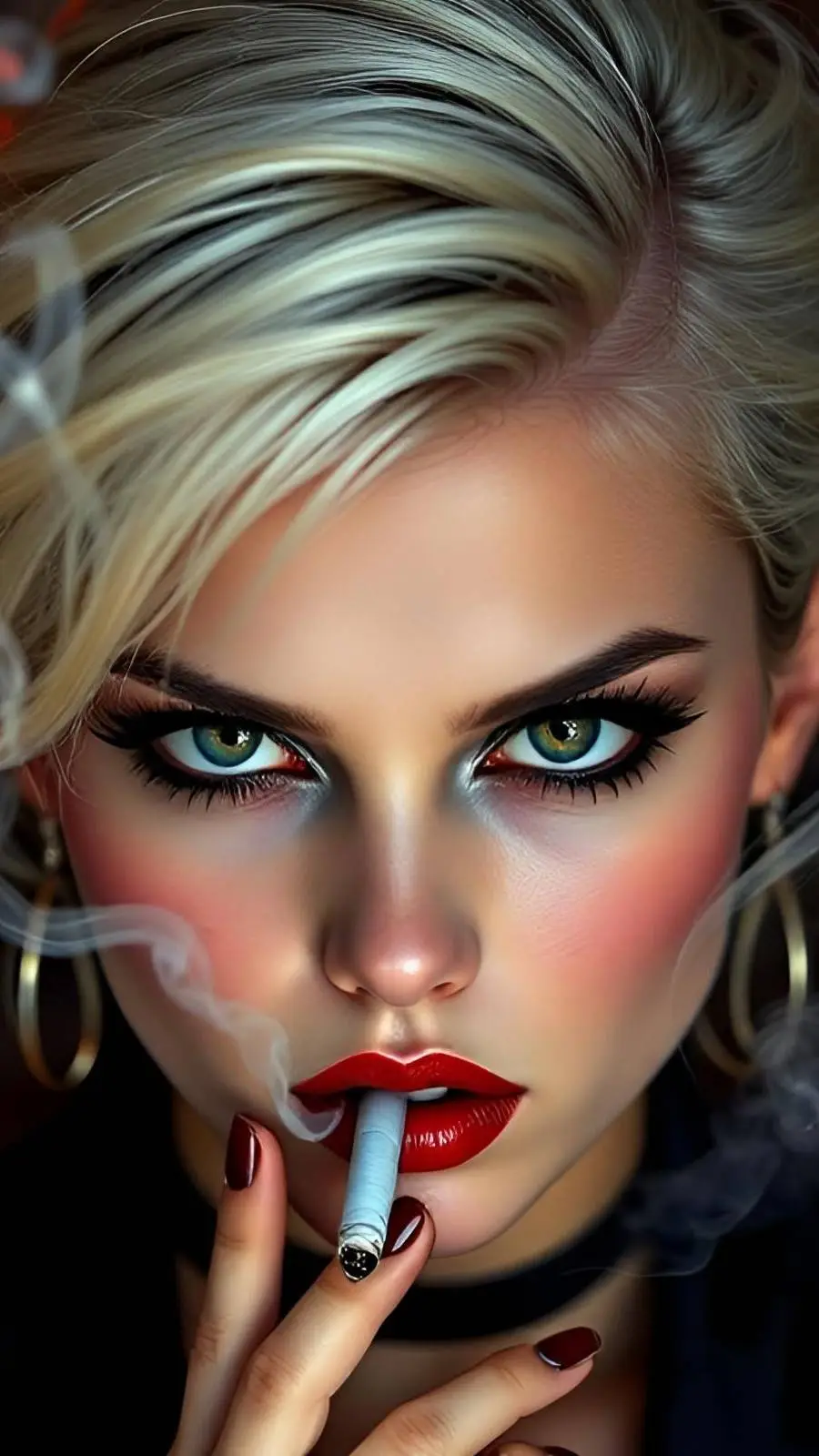 ai character: SmokeShow background