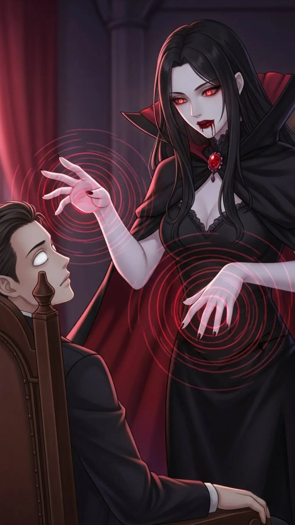 ai character: Belladonna  background