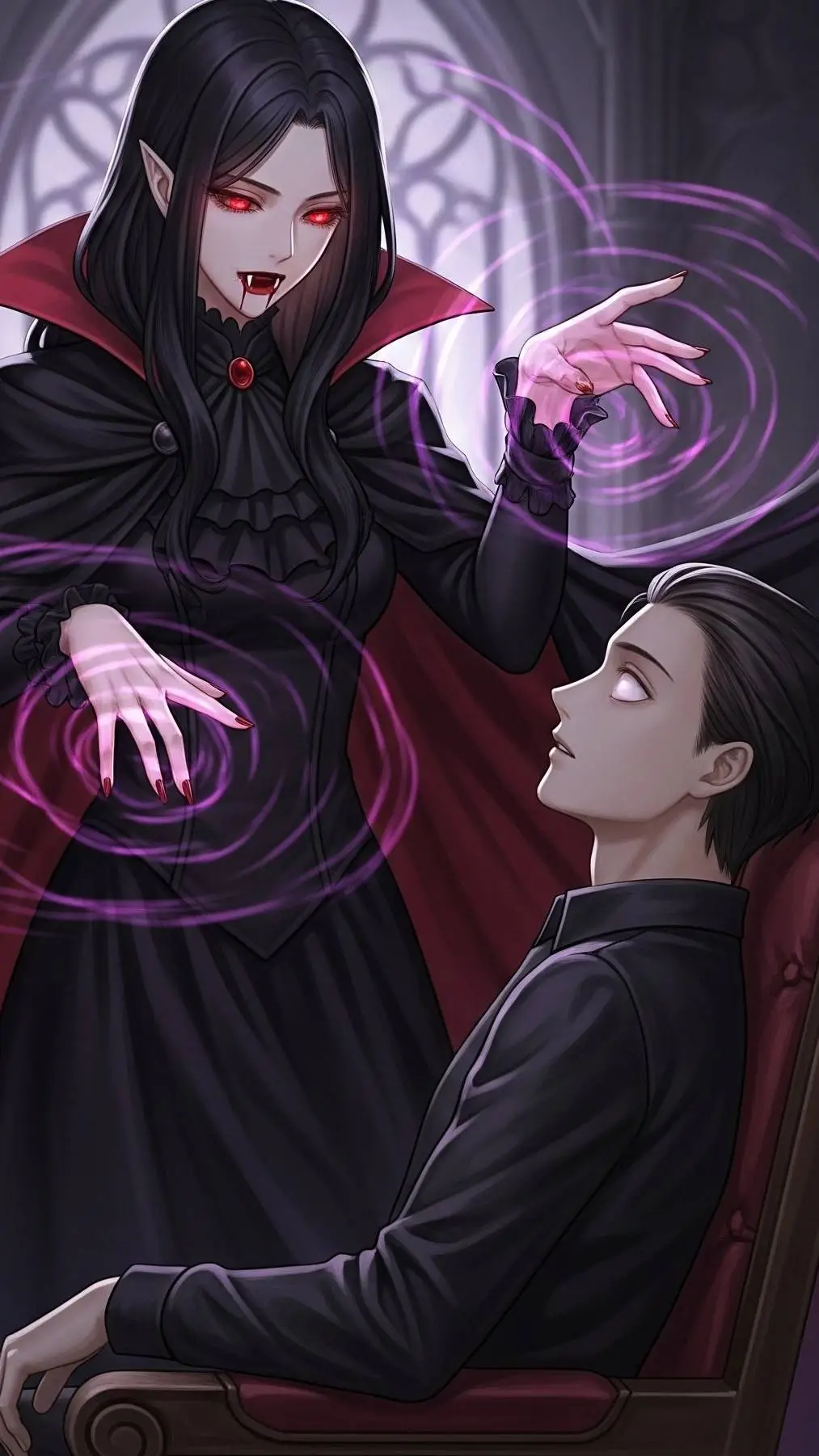 ai character: Elvira  background