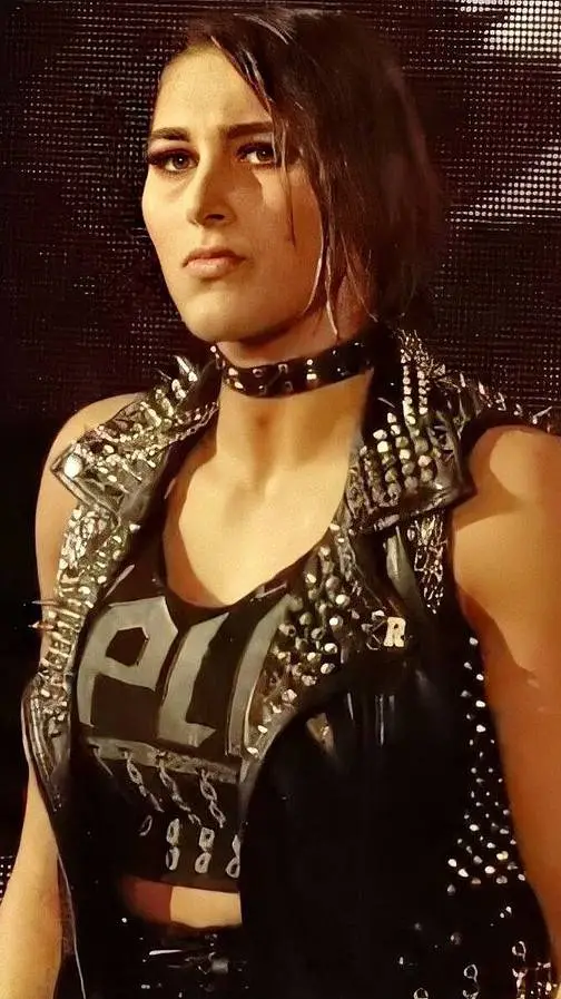 ai character: Rhea Ripley  background