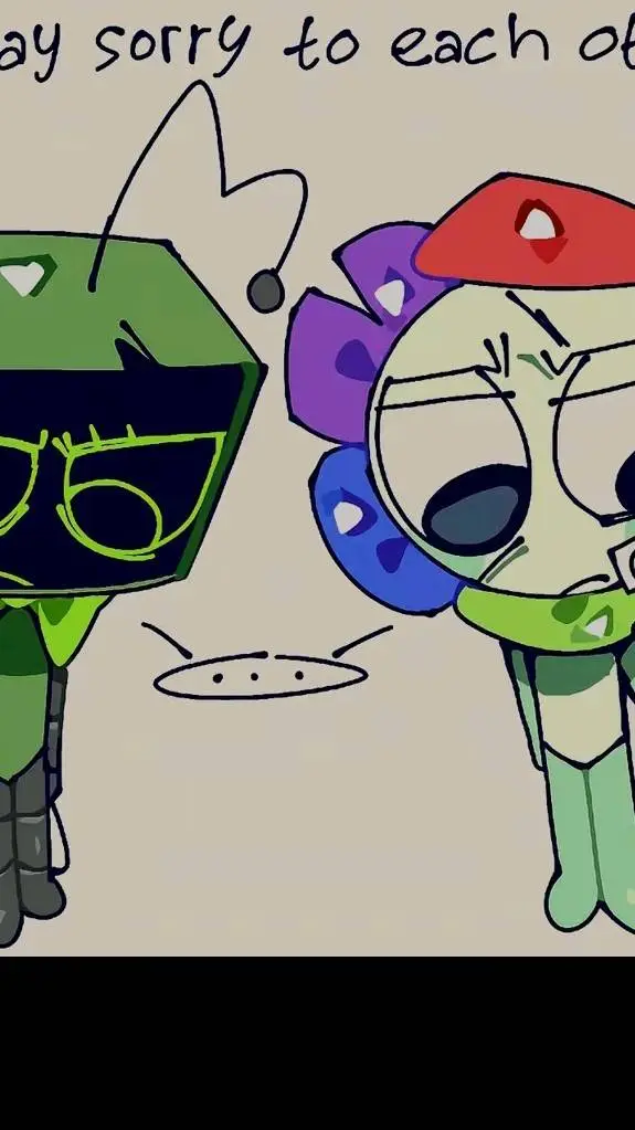ai character: DANDYS WORLD!! background