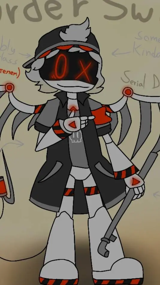ai character: Murder Drones  background