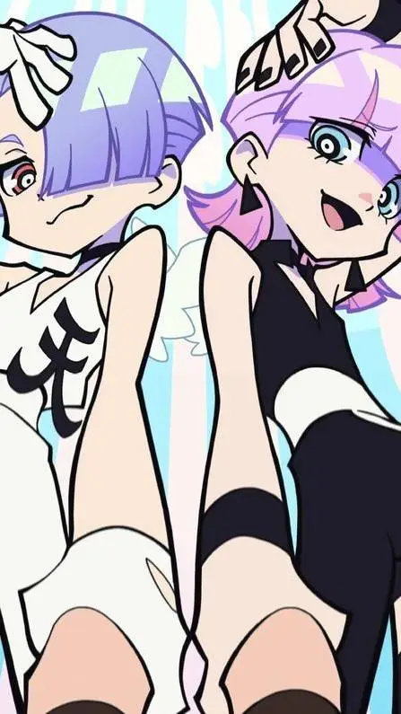 ai character: Panty&Stocking/P+P background