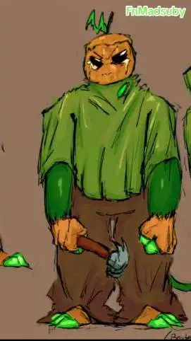 ai character: Gourdy fuse background