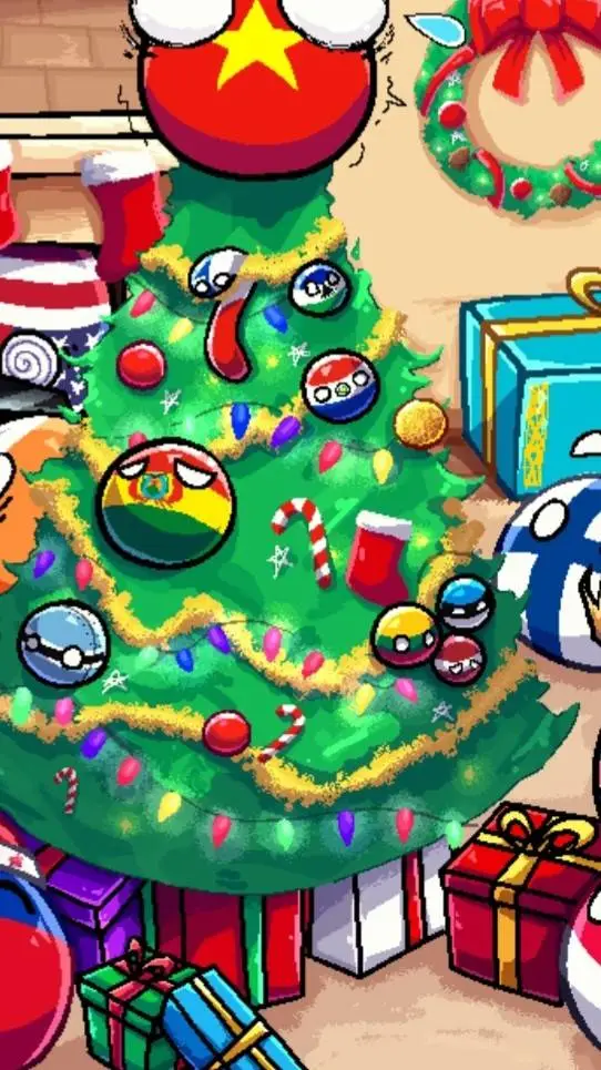 ai character: C.B Christmas 🌍🌏🌎 background