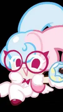 ai character: marshmallow bunny! background