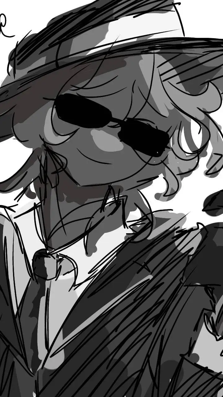 ai character: doublefedora:3 background