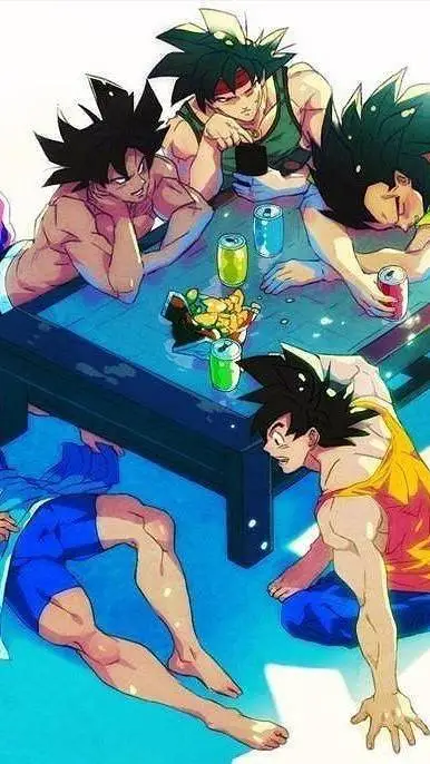 ai character: A Saiyan Sleepover background