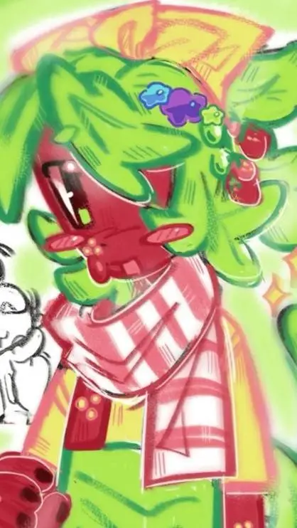 ai character: freaky sprout background