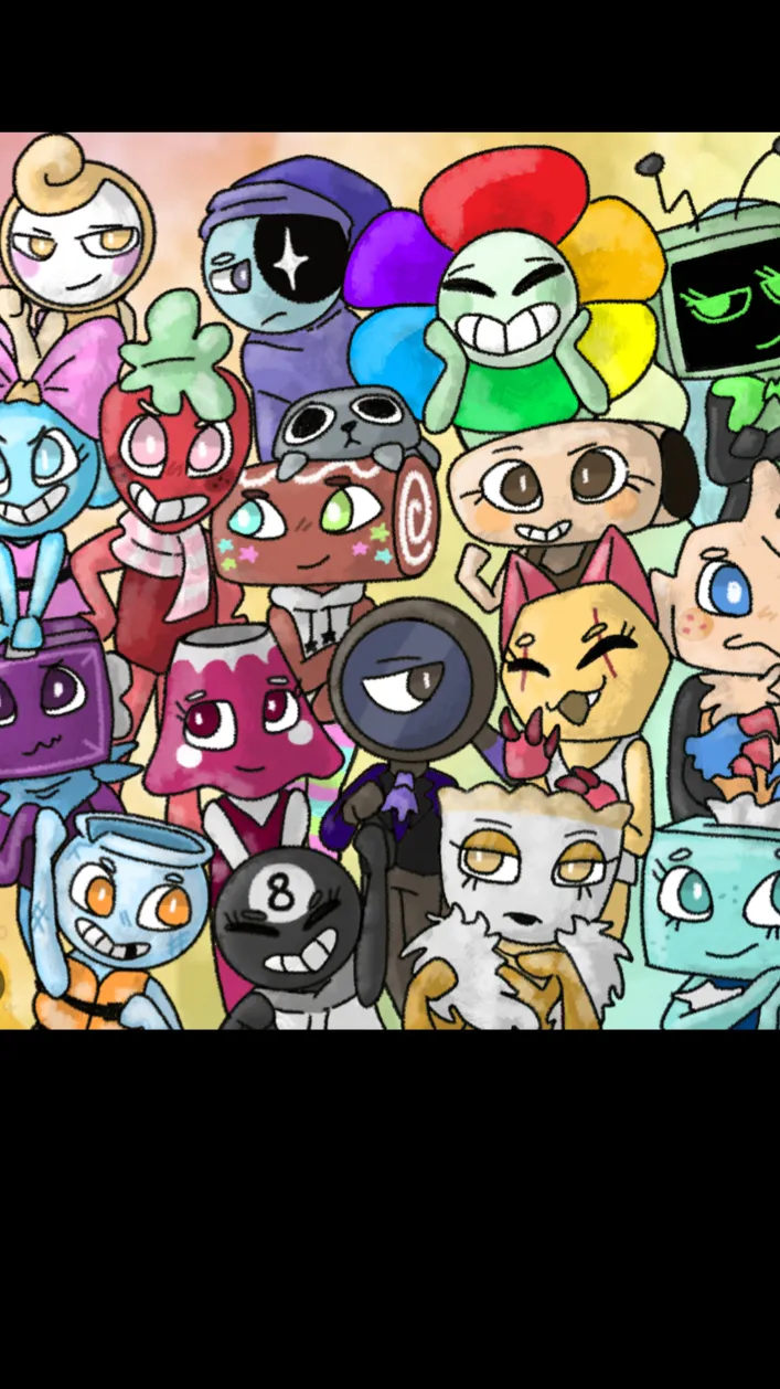 ai character: Dandys world background