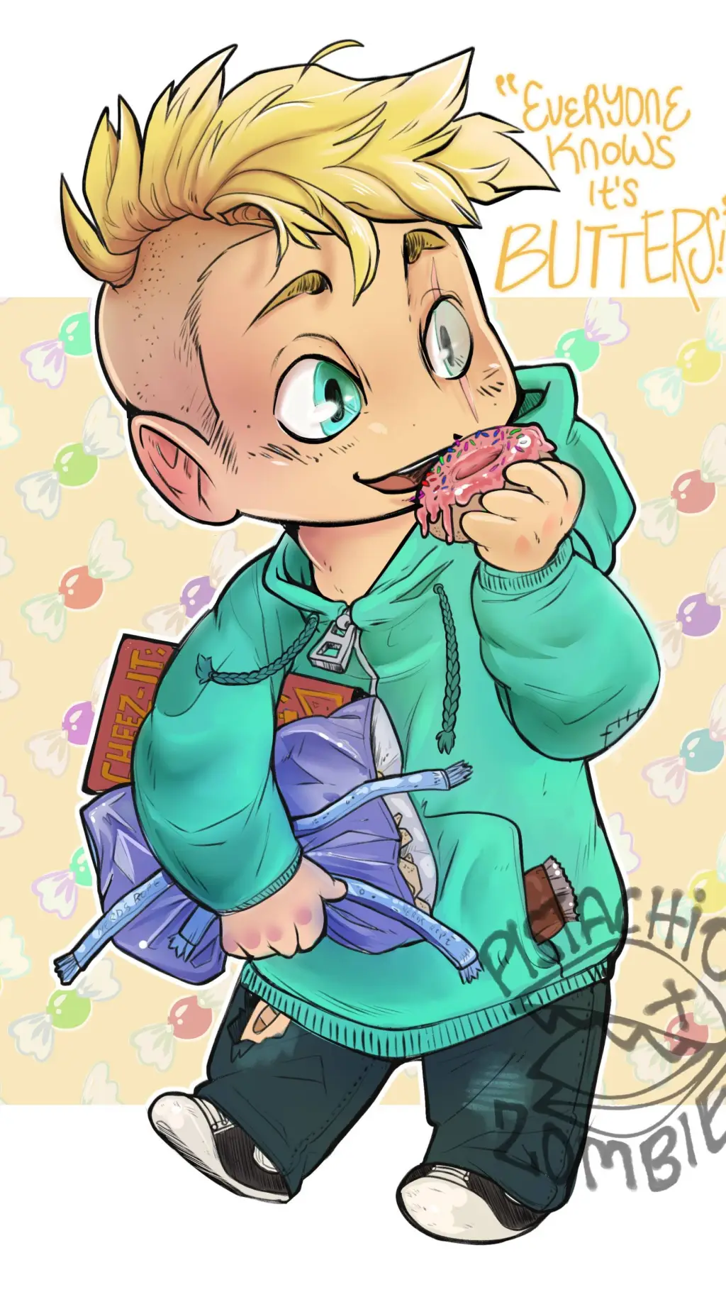 ai character: butters background
