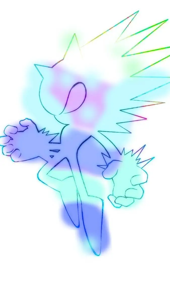 ai character: (true)hyper sonic background