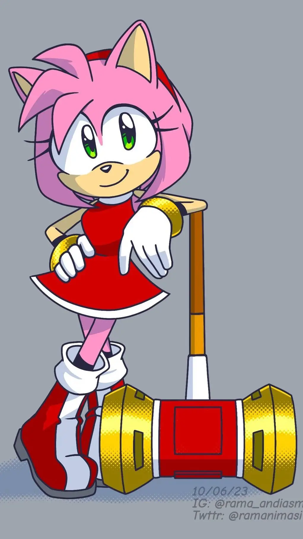 ai character: (true)amy rose background
