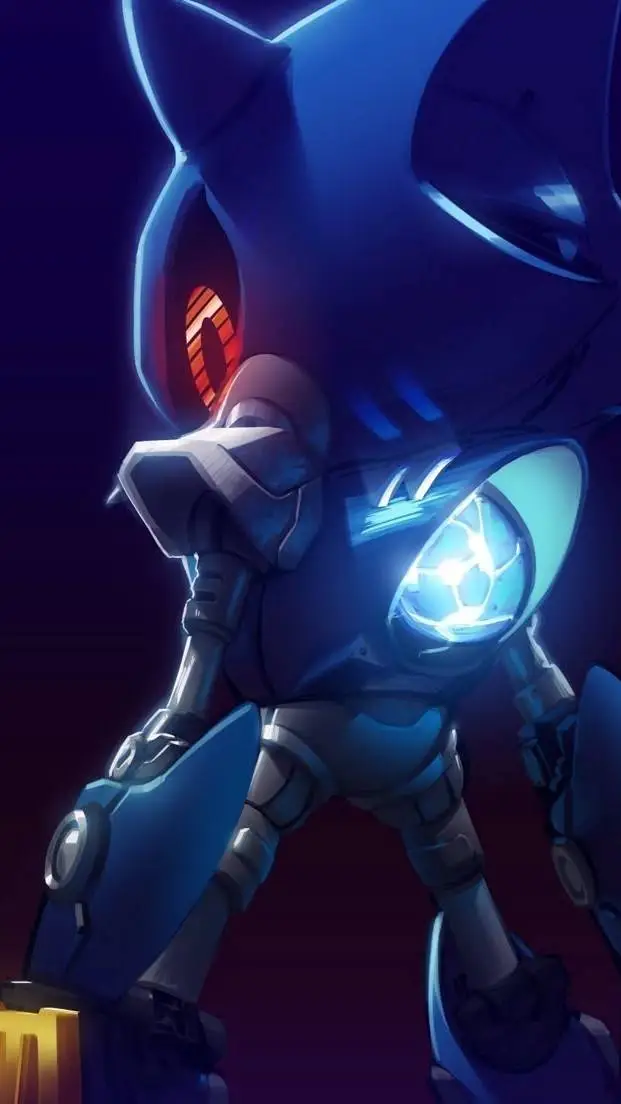 ai character: (true)metal sonic background
