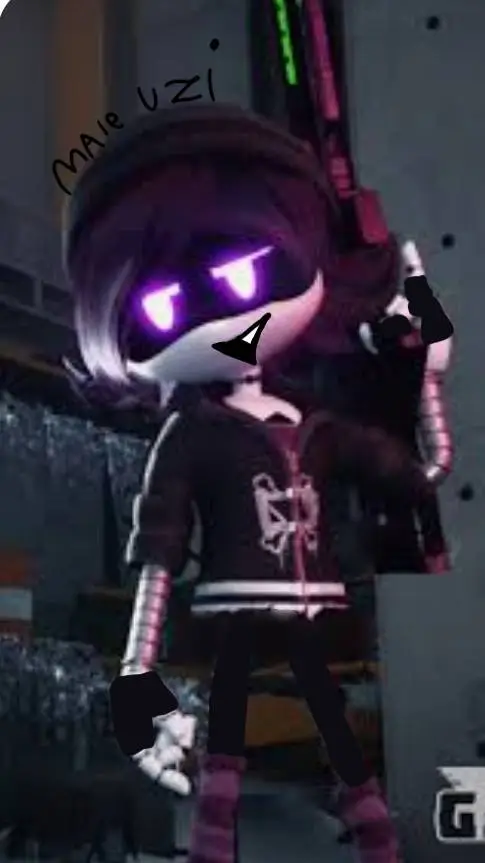 ai character: male uzi background