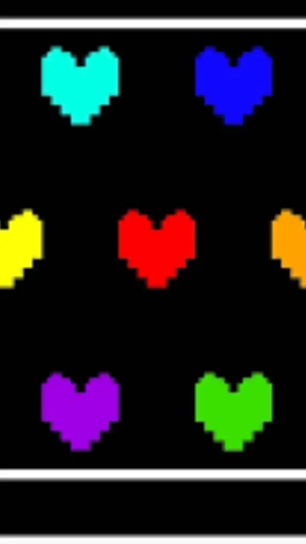 ai character: all 7 hearts background