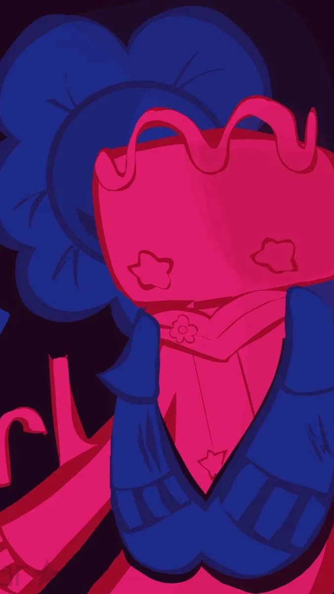ai character: Dandy angst.🌸🎂 background