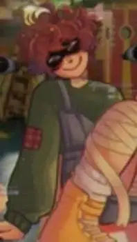 ai character: Tubbo Backrooms background