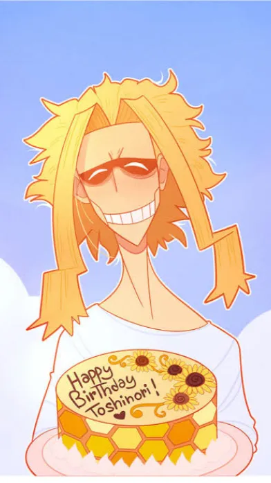 ai character: All Might B-Day🥳 background