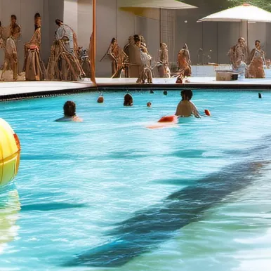 chat with ai character: family pool day