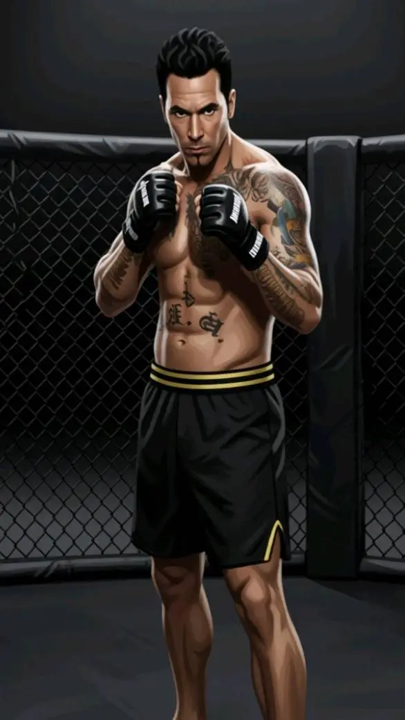ai character: JASON DAVID FRANK  background