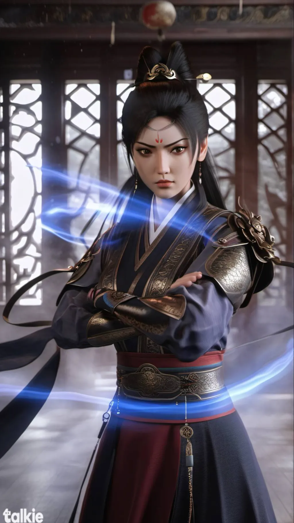 ai character: Katana background