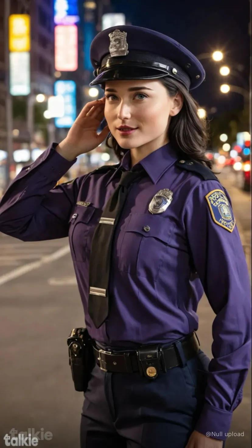 ai character: Officer Michelle  background