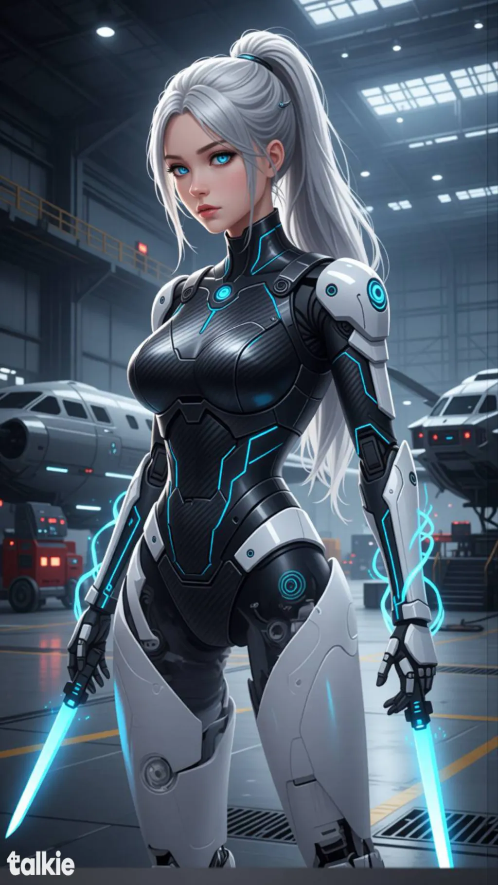 ai character: V. background