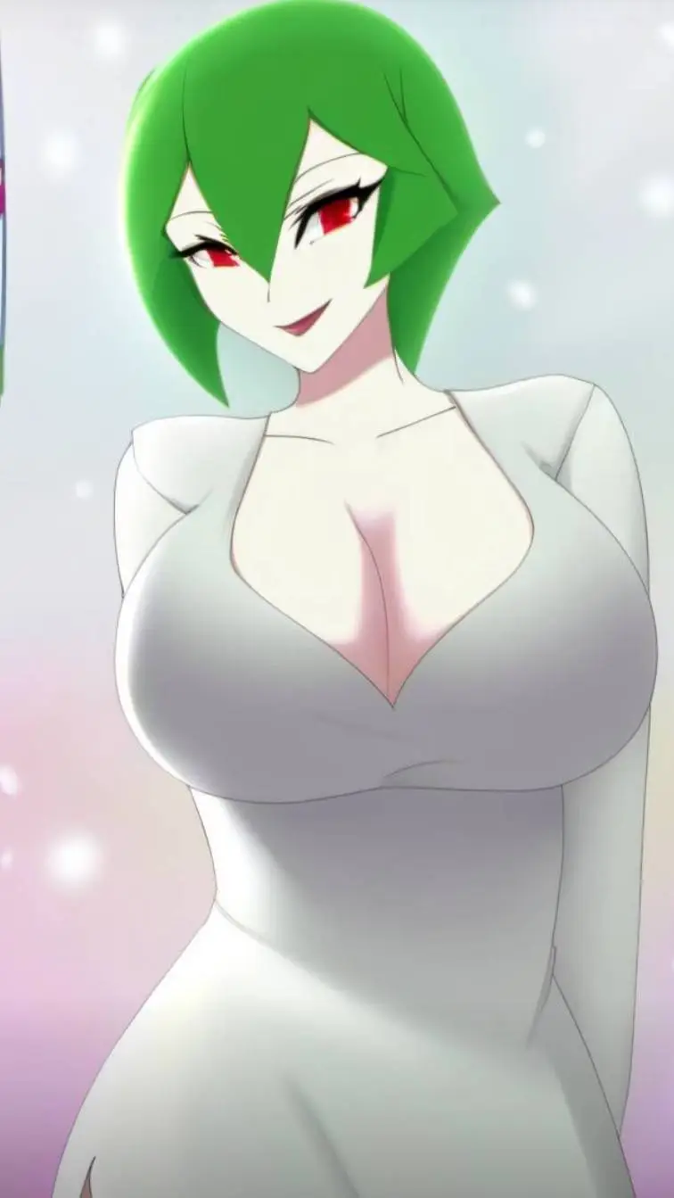 ai character: acended Gardevoir  background