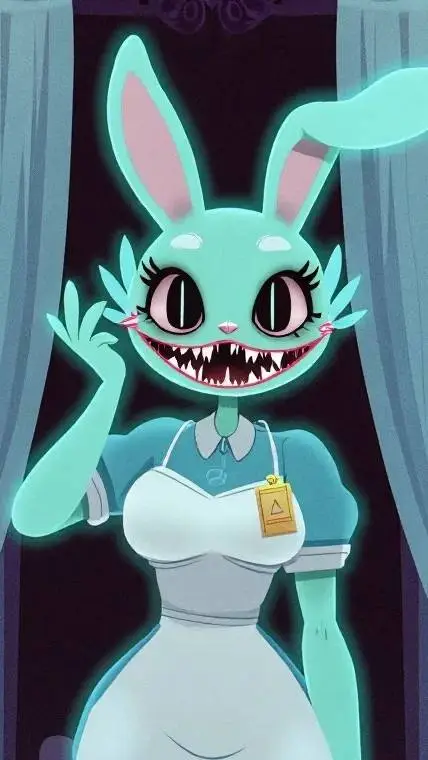 ai character: nurse blueears  background