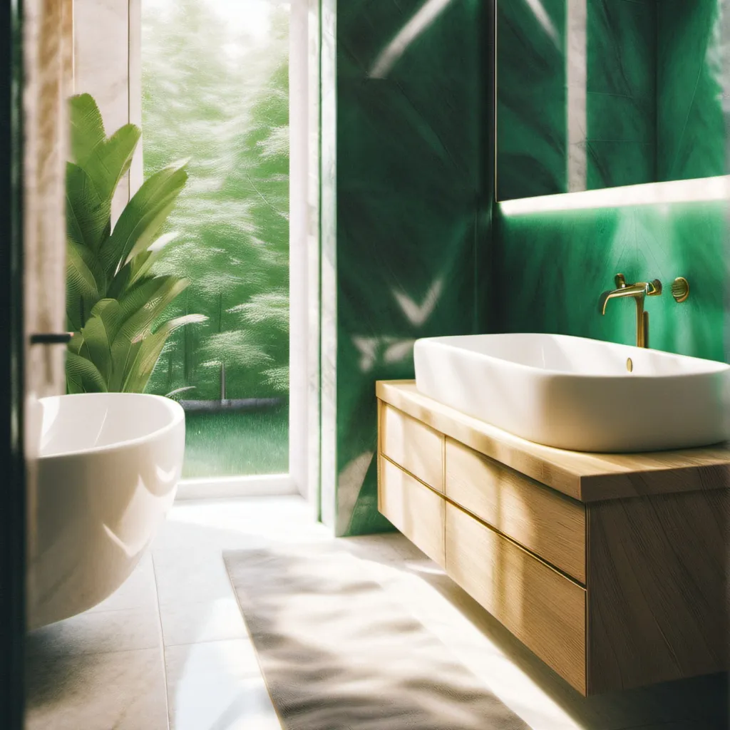 chat with ai character: bathroom