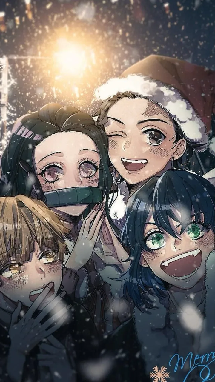 ai character: kamaboko christmas background