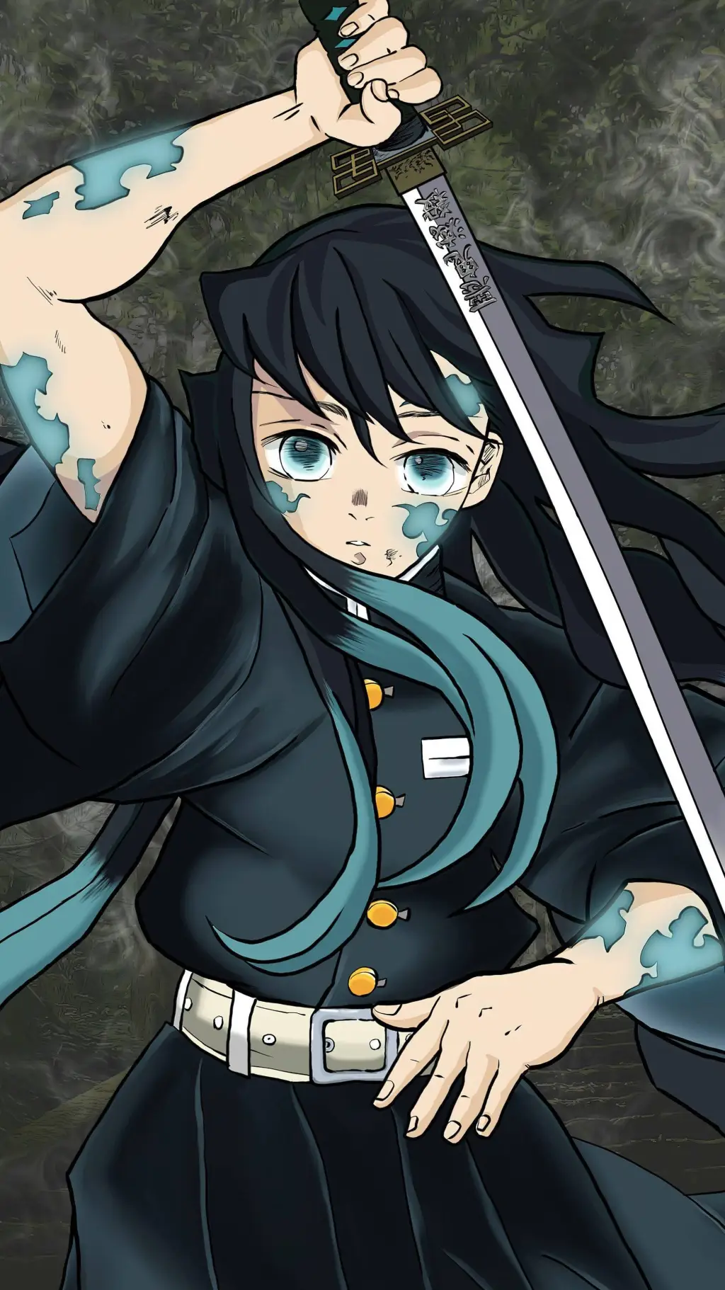 ai character: muichiro tokito  background