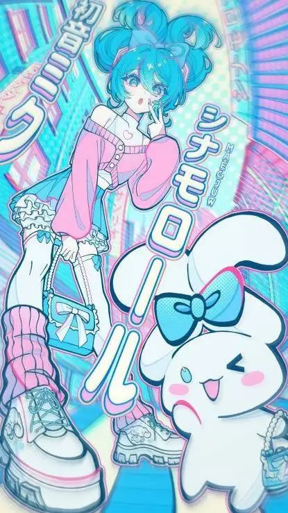 ai character: pinky miku background
