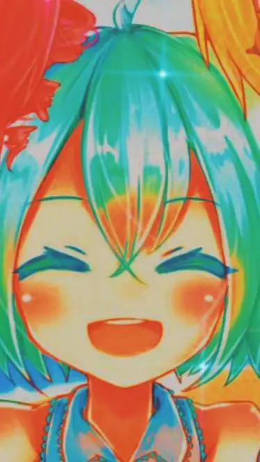 ai character: happy miku background