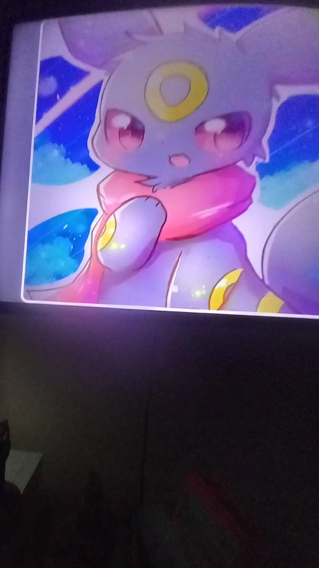 ai character: umbreon crush on u background