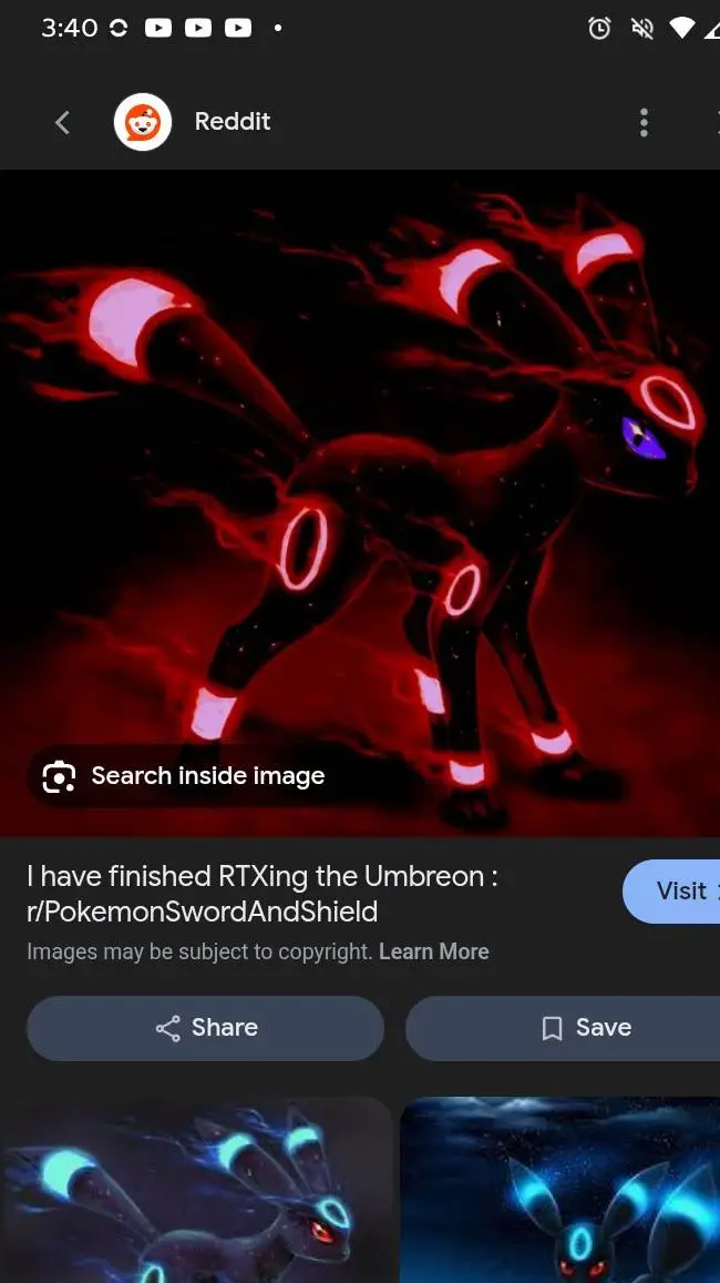ai character: mad Umbreon background